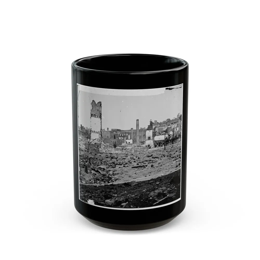 Richmond, Va. Grounds Of The Ruined Arsenal With Scattered Shot And Shell (U.S. Civil War) Black Coffee Mug-15oz-Go Mug Yourself