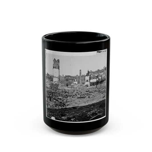 Richmond, Va. Grounds Of The Ruined Arsenal With Scattered Shot And Shell (U.S. Civil War) Black Coffee Mug-15oz-Go Mug Yourself