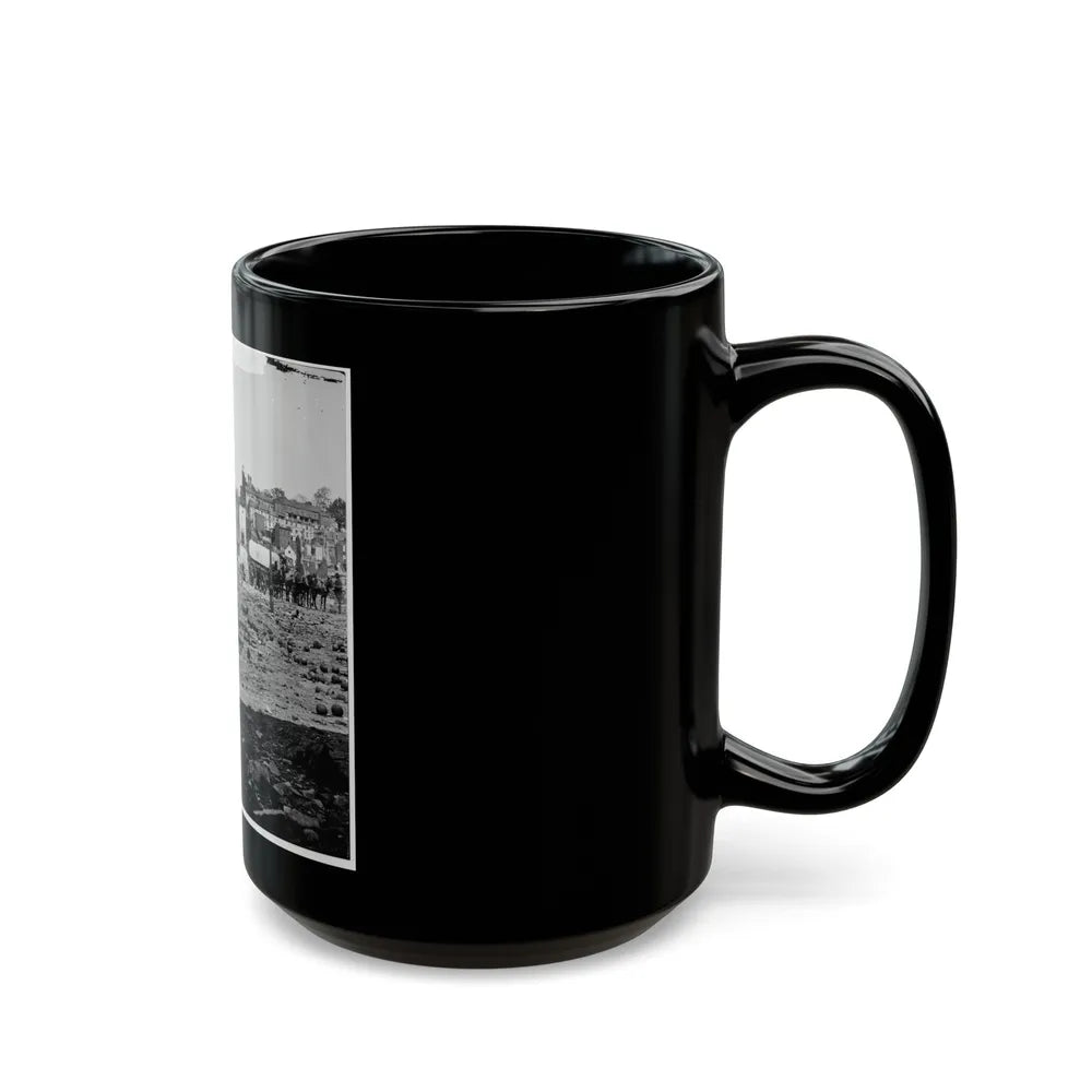 Richmond, Va. Grounds Of The Ruined Arsenal With Scattered Shot And Shell (U.S. Civil War) Black Coffee Mug-Go Mug Yourself