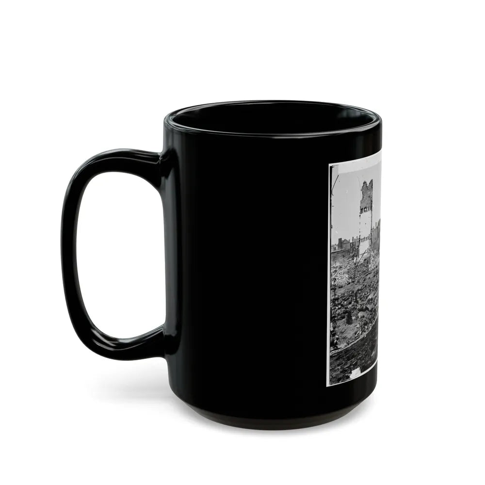 Richmond, Va. Grounds Of The Ruined Arsenal With Scattered Shot And Shell (U.S. Civil War) Black Coffee Mug-Go Mug Yourself