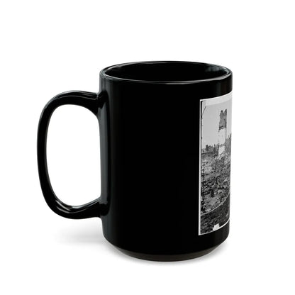 Richmond, Va. Grounds Of The Ruined Arsenal With Scattered Shot And Shell (U.S. Civil War) Black Coffee Mug-Go Mug Yourself