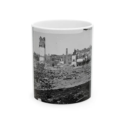 Richmond, Va. Grounds Of The Ruined Arsenal With Scattered Shot And Shell (U.S. Civil War) White Coffee Mug-11oz-Go Mug Yourself