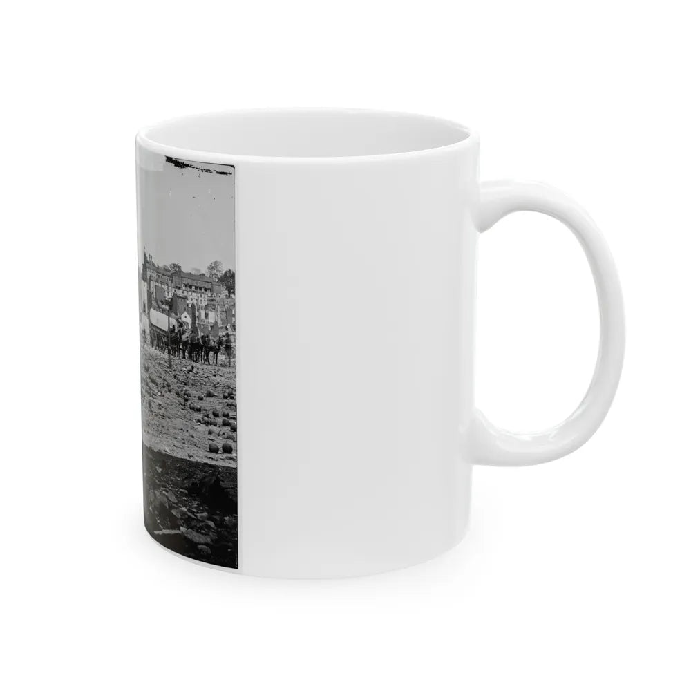 Richmond, Va. Grounds Of The Ruined Arsenal With Scattered Shot And Shell (U.S. Civil War) White Coffee Mug-Go Mug Yourself