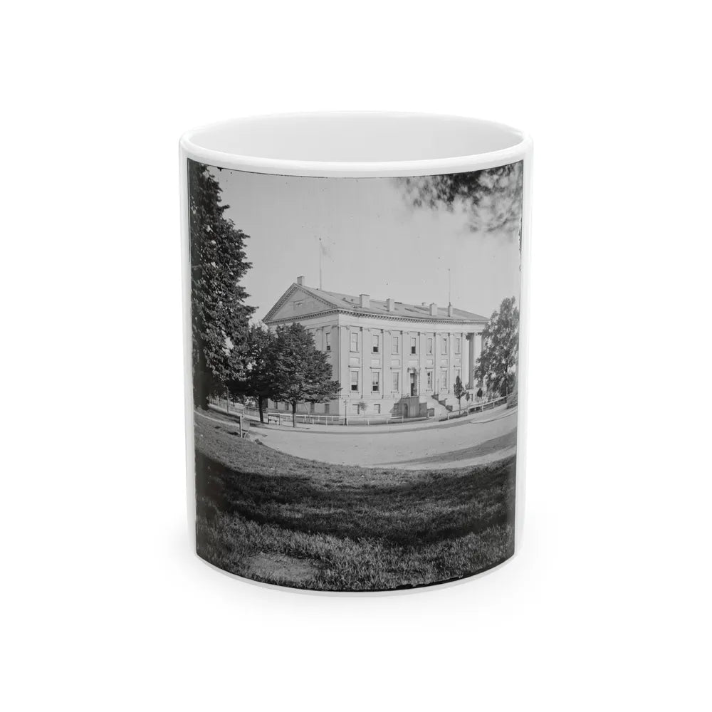 Richmond, Va. Left Side And Rear Of Capitol (U.S. Civil War) White Coffee Mug-11oz-Go Mug Yourself