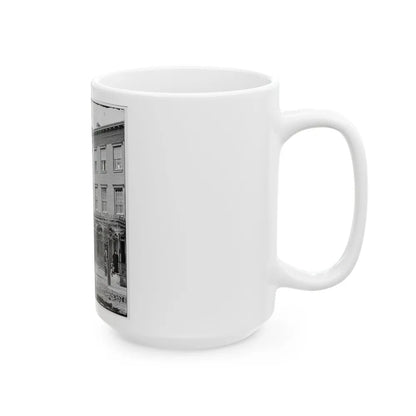 Richmond, Va. New York Newspaper Correspondents' Row (Between 4th And 5th Streets) (U.S. Civil War) White Coffee Mug-Go Mug Yourself