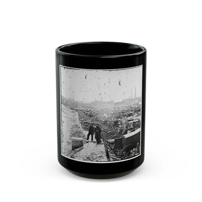 Richmond, Va. Park Of Captured Guns At Rocketts (U.S. Civil War) Black Coffee Mug-15oz-Go Mug Yourself