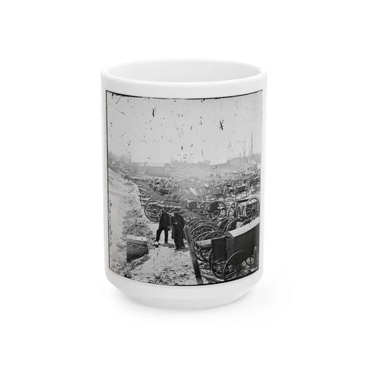 Richmond, Va. Park Of Captured Guns At Rocketts (U.S. Civil War) White Coffee Mug-15oz-Go Mug Yourself