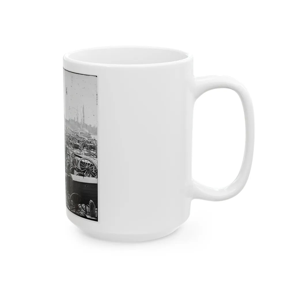 Richmond, Va. Park Of Captured Guns At Rocketts (U.S. Civil War) White Coffee Mug-Go Mug Yourself