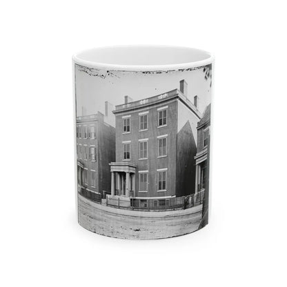 Richmond, Va. Residence Of Gen. Robert E. Lee (707 East Franklin Street) (U.S. Civil War) White Coffee Mug-11oz-Go Mug Yourself