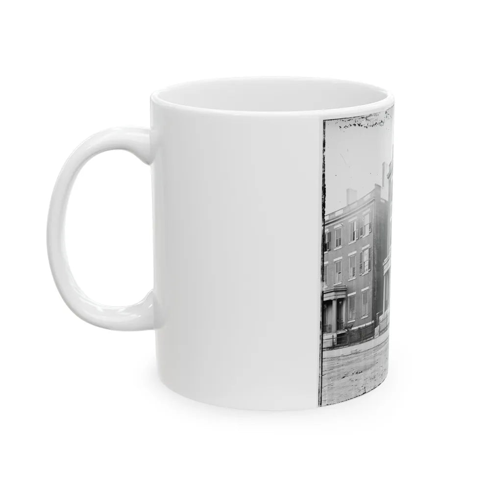 Richmond, Va. Residence Of Gen. Robert E. Lee (707 East Franklin Street) (U.S. Civil War) White Coffee Mug-Go Mug Yourself