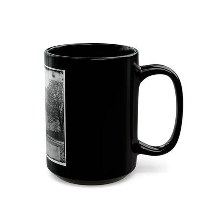 Richmond, Va. Residence Of Jefferson Davis (1201 East Clay Street); A Closer View (U.S. Civil War) Black Coffee Mug-Go Mug Yourself