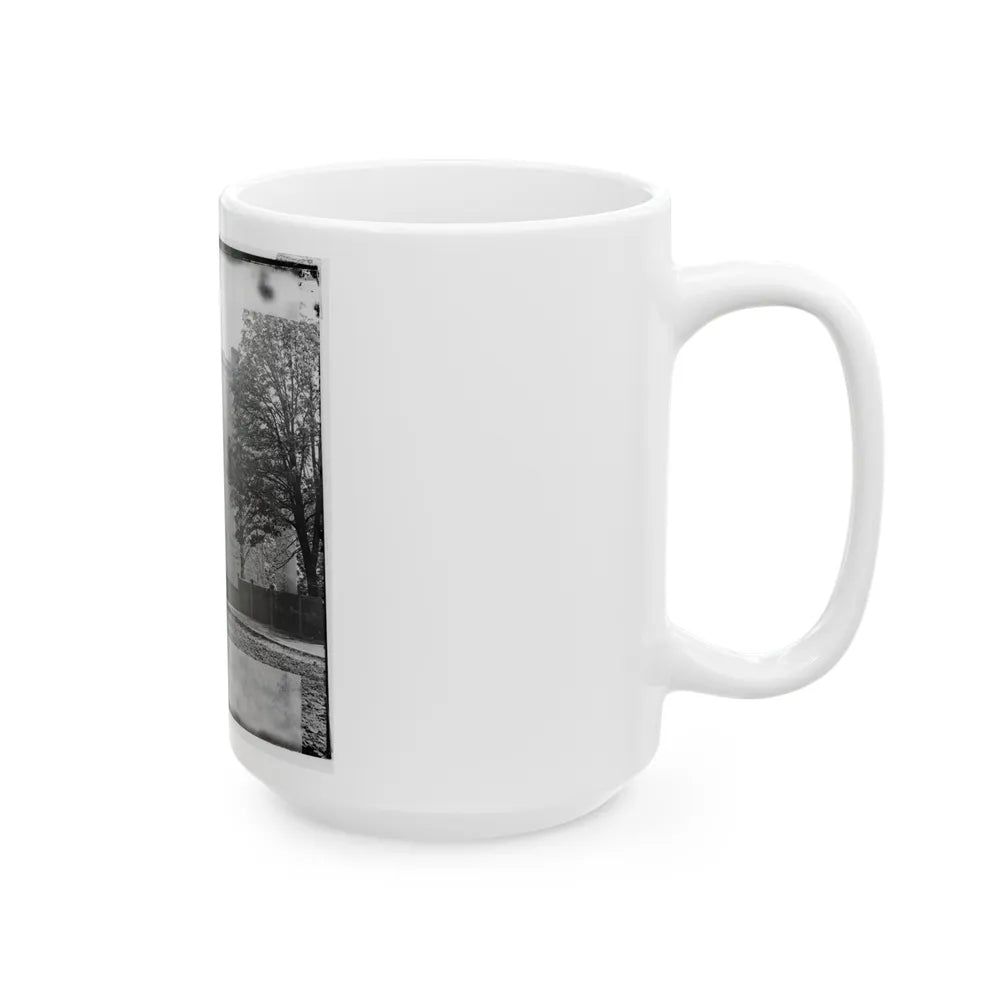 Richmond, Va. Residence Of Jefferson Davis (1201 East Clay Street); A Closer View (U.S. Civil War) White Coffee Mug-Go Mug Yourself