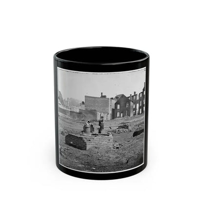 Richmond, Va. Ruined Buildings In The Burned District; Another View (U.S. Civil War) Black Coffee Mug-11oz-Go Mug Yourself