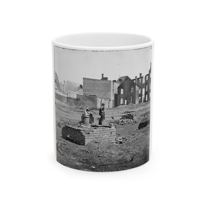 Richmond, Va. Ruined Buildings In The Burned District; Another View (U.S. Civil War) White Coffee Mug-11oz-Go Mug Yourself