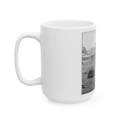 Richmond, Va. Ruined Buildings In The Burned District; Another View (U.S. Civil War) White Coffee Mug-Go Mug Yourself