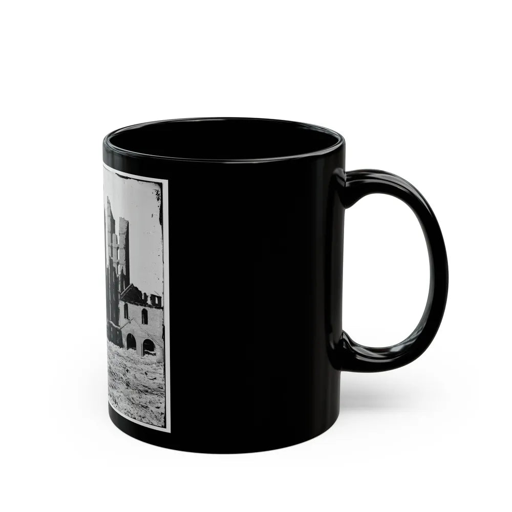 Richmond, Va. Ruined Buildings In The Burned District (U.S. Civil War) Black Coffee Mug-Go Mug Yourself