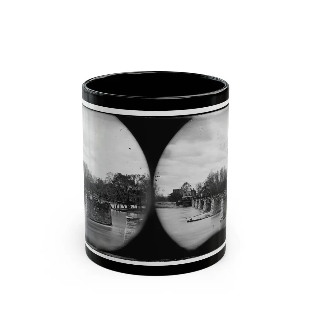 Richmond, Va. Ruins Of Mayo's Bridge (U.S. Civil War) Black Coffee Mug-11oz-Go Mug Yourself