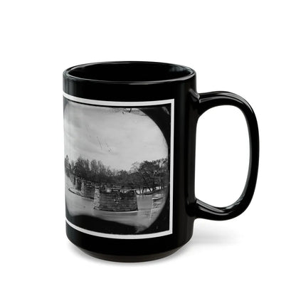 Richmond, Va. Ruins Of Mayo's Bridge (U.S. Civil War) Black Coffee Mug-Go Mug Yourself