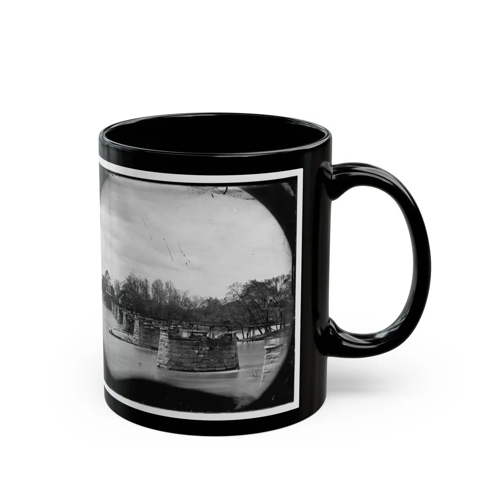 Richmond, Va. Ruins Of Mayo's Bridge (U.S. Civil War) Black Coffee Mug-Go Mug Yourself