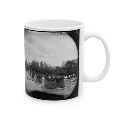 Richmond, Va. Ruins Of Mayo's Bridge (U.S. Civil War) White Coffee Mug-Go Mug Yourself