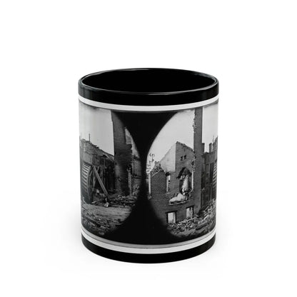 Richmond, Va. Ruins Of Paper Mill With Water-Wheel; Another View (U.S. Civil War) Black Coffee Mug-11oz-Go Mug Yourself