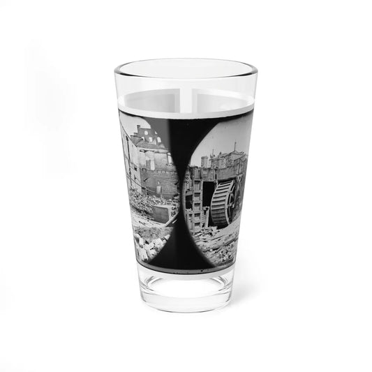 Richmond, Va. Ruins Of Paper Mill With Water-Wheel (U.S. Civil War) Pint Glass 16oz-16oz-Go Mug Yourself