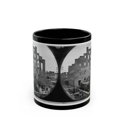 Richmond, Va. Ruins Of Paper Mill; Wrecked Paper-Making Machinery In Foreground (U.S. Civil War) Black Coffee Mug-11oz-Go Mug Yourself