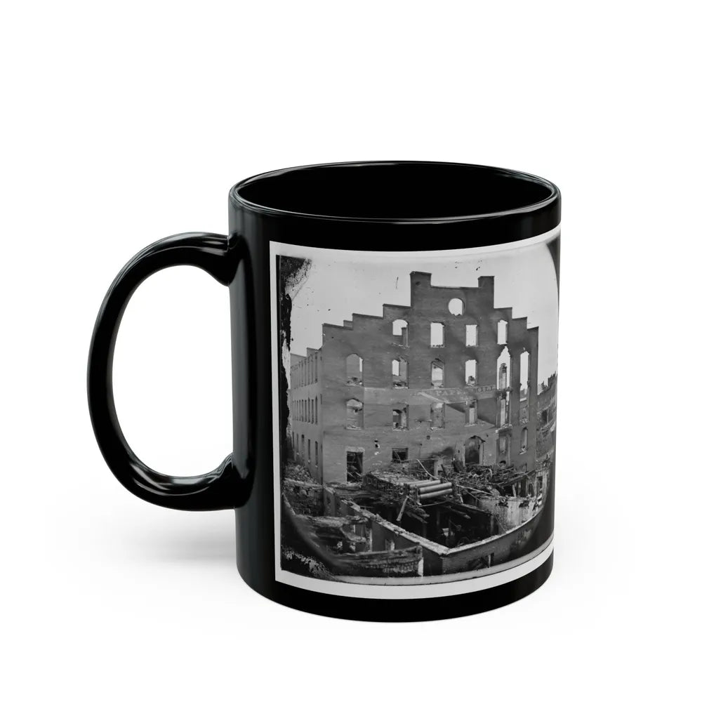 Richmond, Va. Ruins Of Paper Mill; Wrecked Paper-Making Machinery In Foreground (U.S. Civil War) Black Coffee Mug-Go Mug Yourself