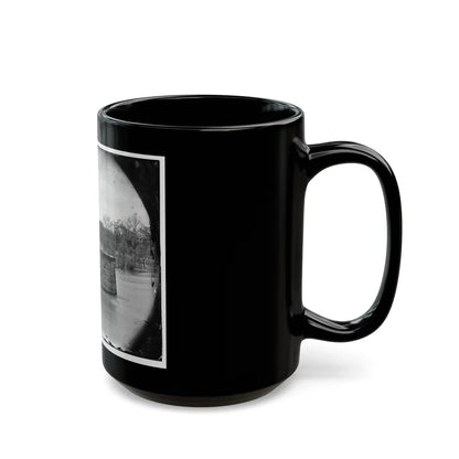 Richmond, Va. Ruins Of Richmond & Danville Railroad Bridge; The City Beyond (U.S. Civil War) Black Coffee Mug-Go Mug Yourself