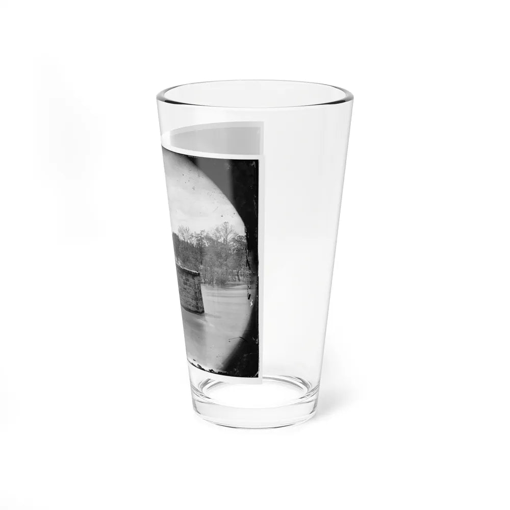 Richmond, Va. Ruins Of Richmond & Danville Railroad Bridge; The City Beyond (U.S. Civil War) Pint Glass 16oz-Go Mug Yourself