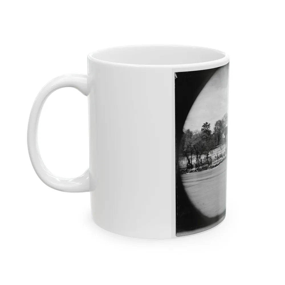 Richmond, Va. Ruins Of Richmond & Danville Railroad Bridge; The City Beyond (U.S. Civil War) White Coffee Mug-Go Mug Yourself