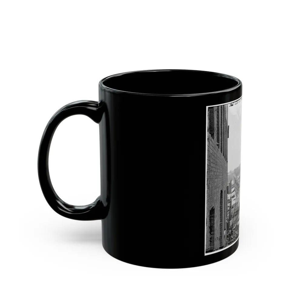 Richmond, Va. Ruins Of Richmond & Petersburg Railroad Bridge (U.S. Civil War) Black Coffee Mug-Go Mug Yourself