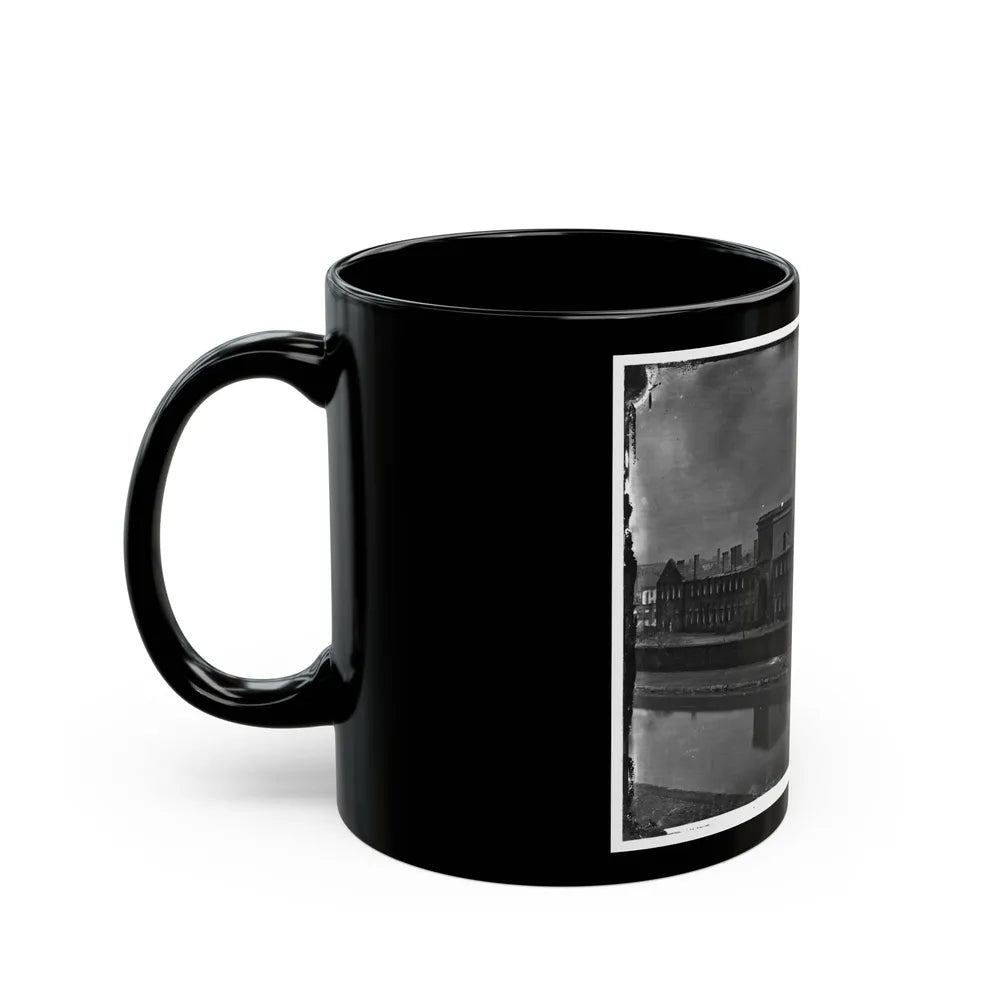 Richmond, Va. Ruins Of State Arsenal From The Canal (U.S. Civil War) Black Coffee Mug-Go Mug Yourself