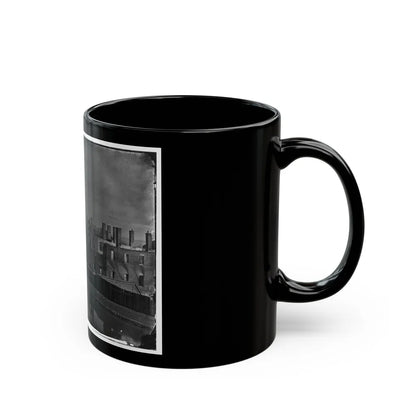 Richmond, Va. Ruins Of State Arsenal From The Canal (U.S. Civil War) Black Coffee Mug-Go Mug Yourself