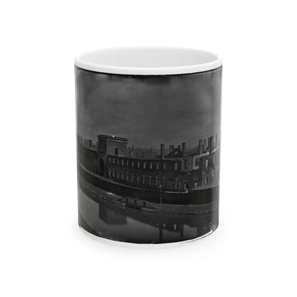 Richmond, Va. Ruins Of State Arsenal From The Canal (U.S. Civil War) White Coffee Mug-11oz-Go Mug Yourself