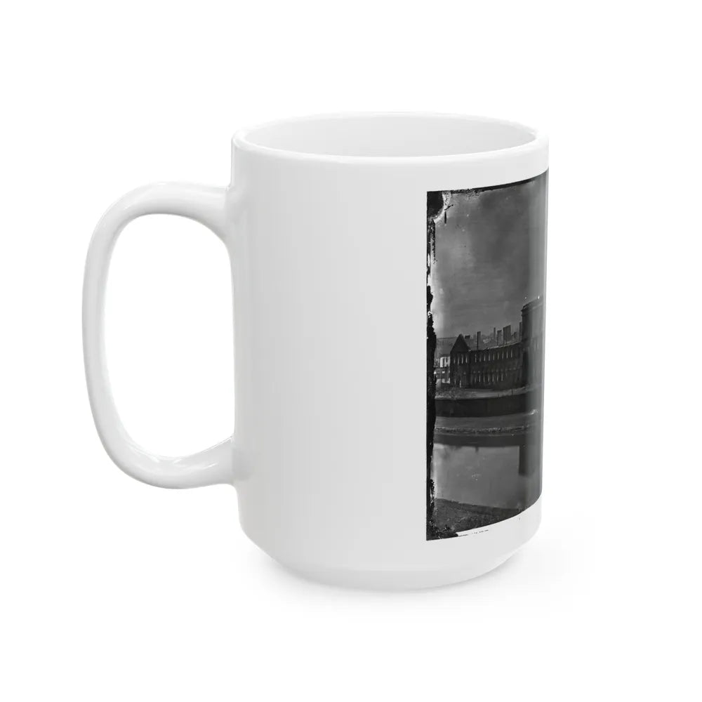 Richmond, Va. Ruins Of State Arsenal From The Canal (U.S. Civil War) White Coffee Mug-Go Mug Yourself