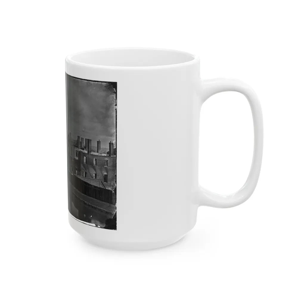 Richmond, Va. Ruins Of State Arsenal From The Canal (U.S. Civil War) White Coffee Mug-Go Mug Yourself