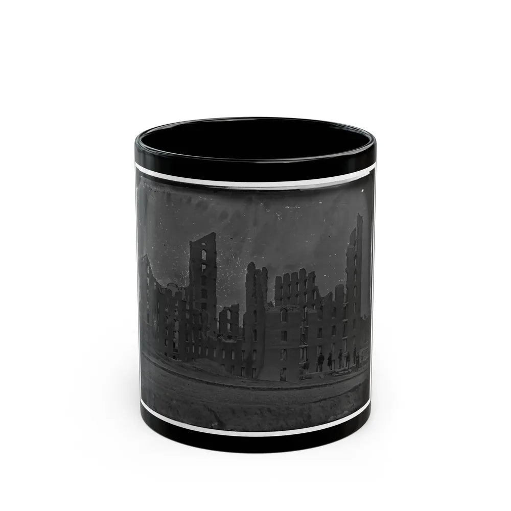 Richmond, Va. Ruins Of The Gallego Flour Mill; A Later View (U.S. Civil War) Black Coffee Mug-11oz-Go Mug Yourself