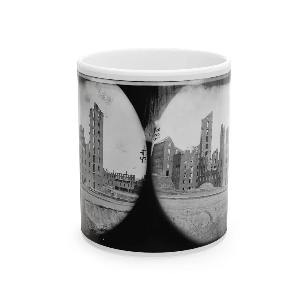 Richmond, Va. Ruins Of The Gallego Flour Mill (U.S. Civil War) White Coffee Mug-11oz-Go Mug Yourself