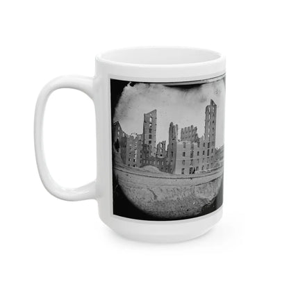 Richmond, Va. Ruins Of The Gallego Flour Mill (U.S. Civil War) White Coffee Mug-Go Mug Yourself