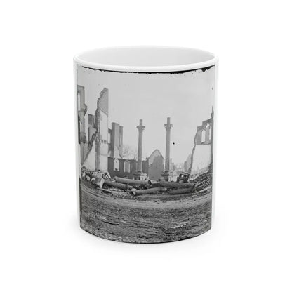 Richmond, Va. Ruins Of The Southern Express Office (Carey Street) (U.S. Civil War) White Coffee Mug-11oz-Go Mug Yourself