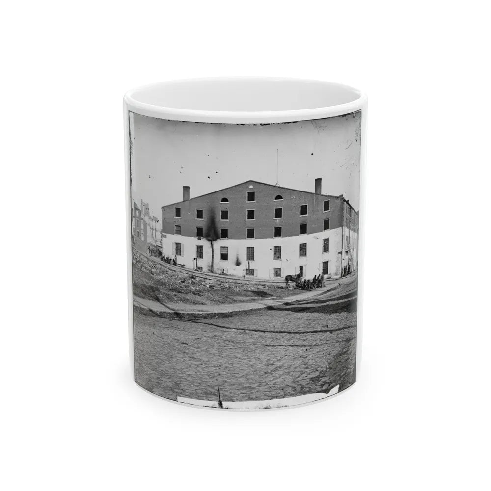 Richmond, Va. Side And Rear View Of Libby Prison (U.S. Civil War) White Coffee Mug-11oz-Go Mug Yourself