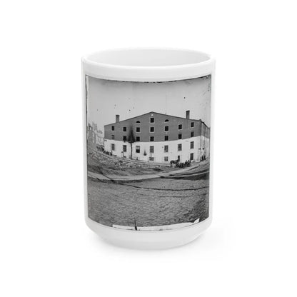 Richmond, Va. Side And Rear View Of Libby Prison (U.S. Civil War) White Coffee Mug-15oz-Go Mug Yourself