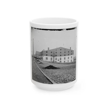 Richmond, Va. Side View Of Libby Prison (U.S. Civil War) White Coffee Mug-15oz-Go Mug Yourself