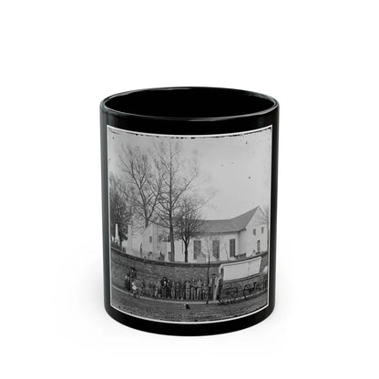 Richmond, Va. St. John's Church And Graveyard From Street (U.S. Civil War) Black Coffee Mug-11oz-Go Mug Yourself