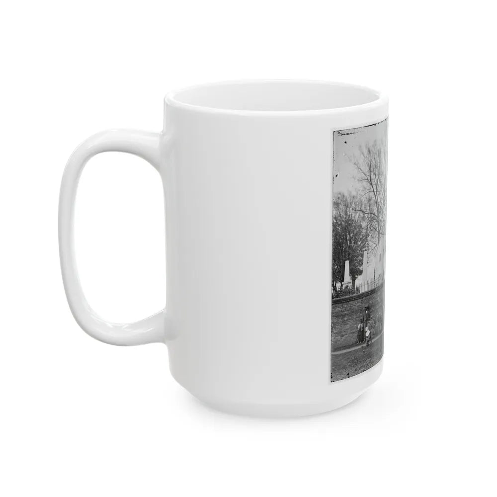 Richmond, Va. St. John's Church And Graveyard From Street (U.S. Civil War) White Coffee Mug-Go Mug Yourself