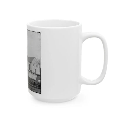 Richmond, Va. St. John's Church And Graveyard From Street (U.S. Civil War) White Coffee Mug-Go Mug Yourself