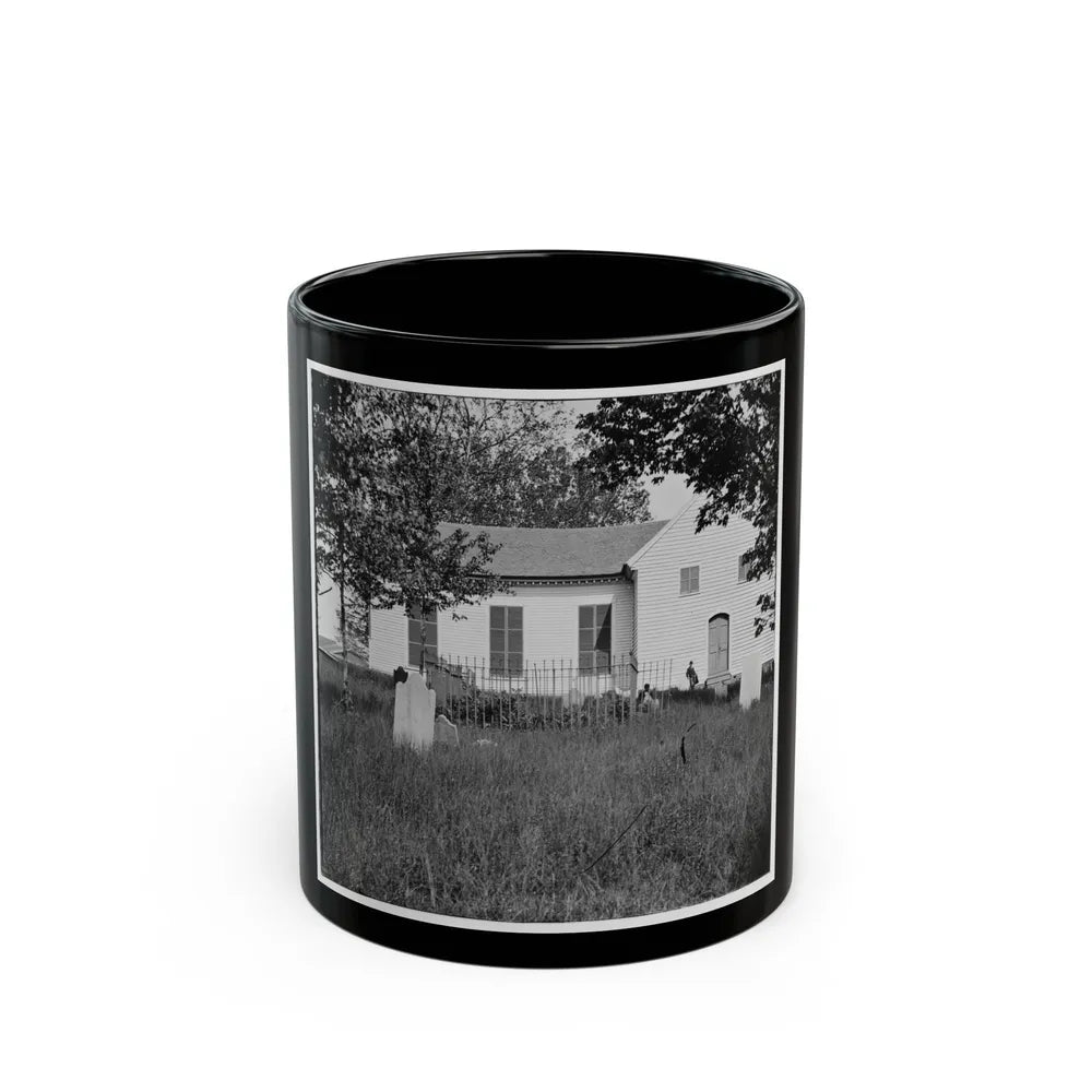 Richmond, Va. St. John's Church From Graveyard (U.S. Civil War) Black Coffee Mug-11oz-Go Mug Yourself