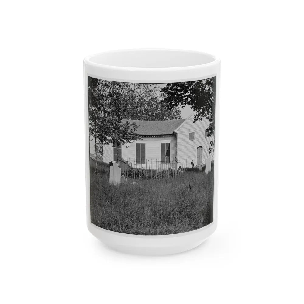 Richmond, Va. St. John's Church From Graveyard (U.S. Civil War) White Coffee Mug-15oz-Go Mug Yourself