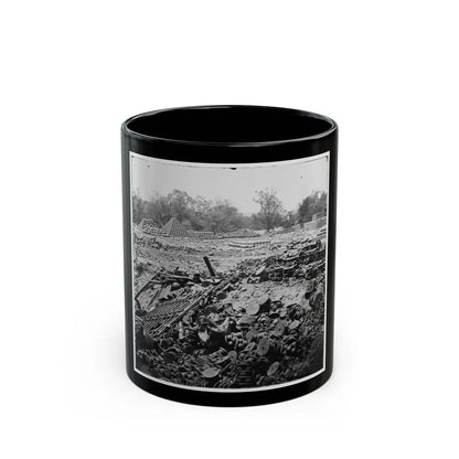 Richmond, Va. Stacked And Scattered Ammunition Near The State Arsenal; Another View (U.S. Civil War) Black Coffee Mug-11oz-Go Mug Yourself